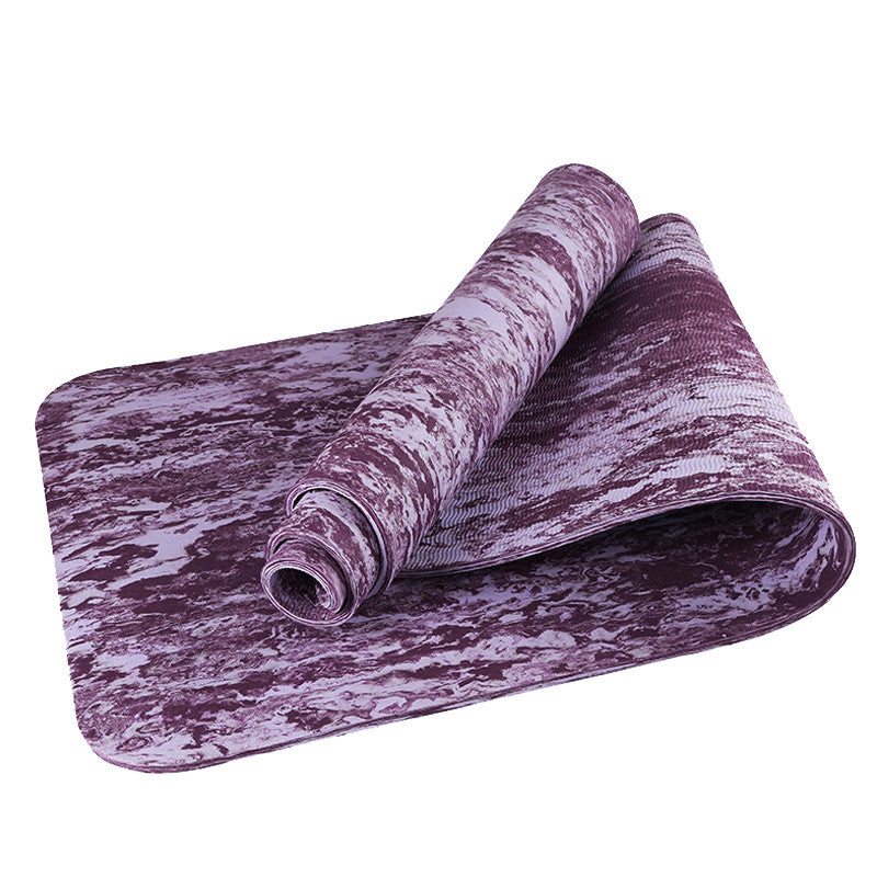 Camouflage Comfort Yoga Mat Purple