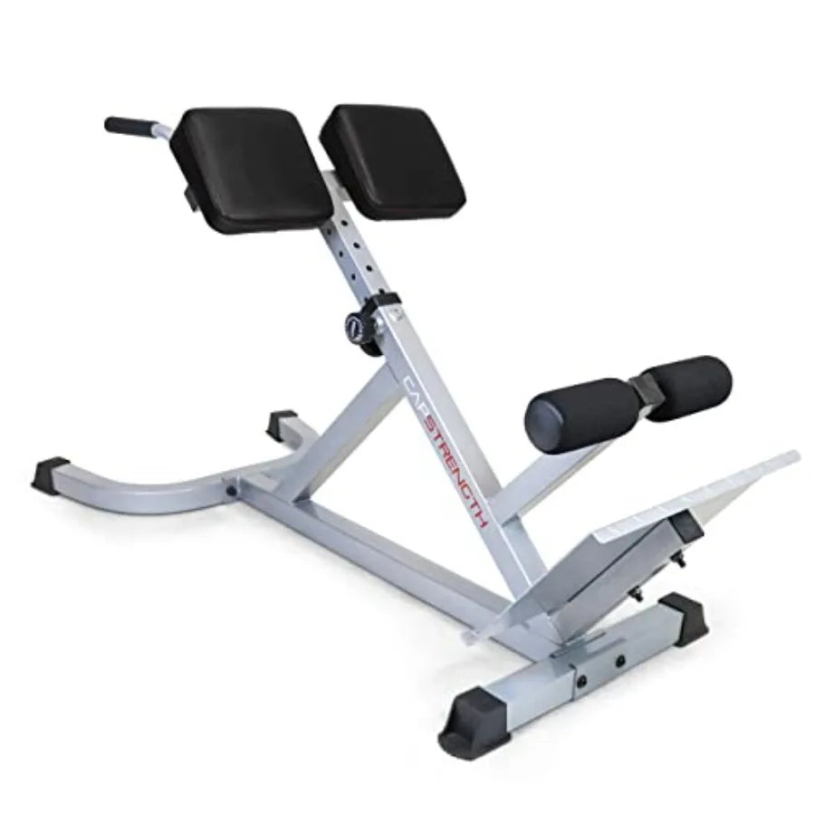 45 Degree Roman Chair Glutes Hamstring Workout Equipment for Muscle Strength Training Fitness with Dip Station Adjustable Hyper