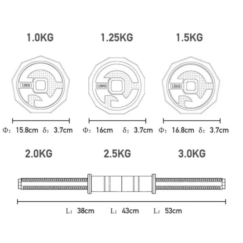Pro-Series 4-in-1 Adjustable Weight Set | 45LB – 85LB