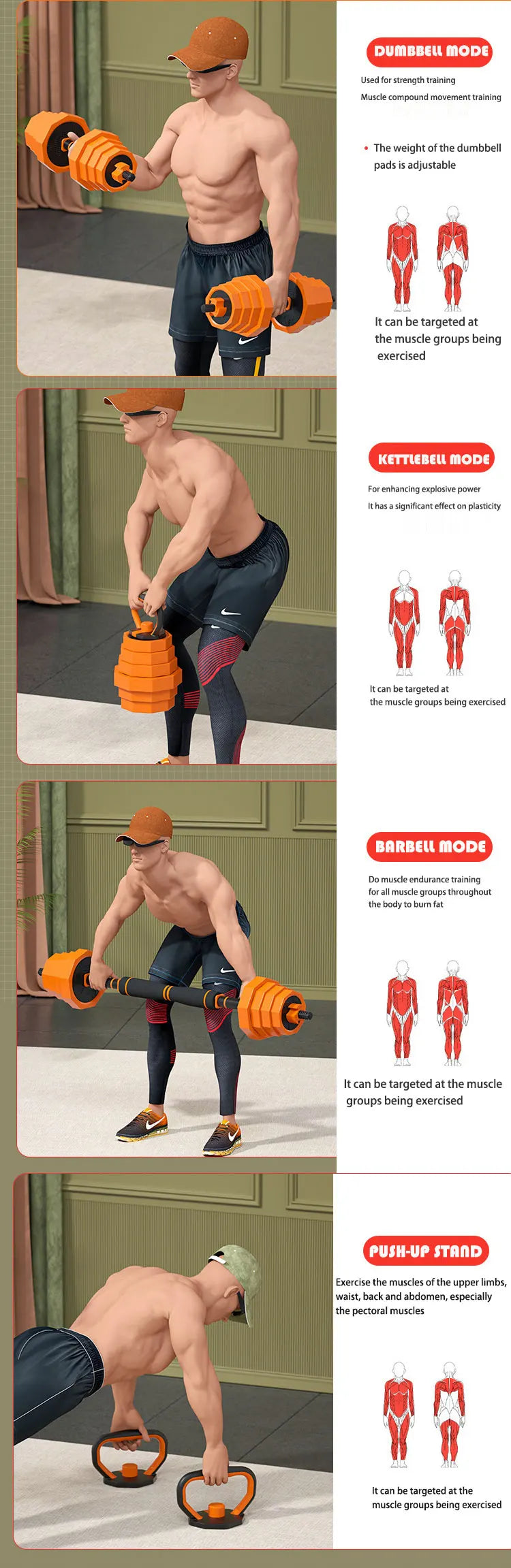 Pro-Series 4-in-1 Adjustable Weight Set | 45LB – 85LB